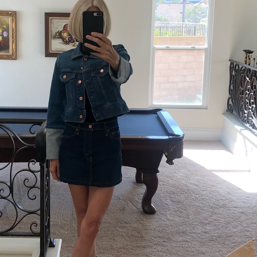 GAP Dark Blue Denim Mini Skirt